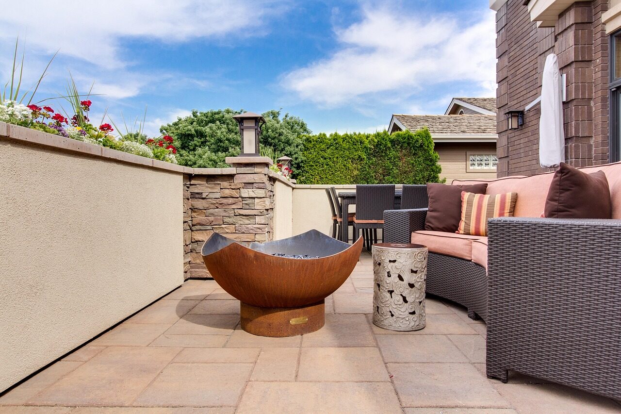 Fall fire pit